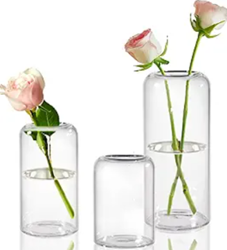 Set of Recycled Glass Vases